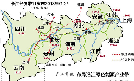 我市将建27座过江通道 重庆到上海建沿江高铁